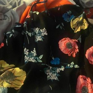 Black dress wit flowers